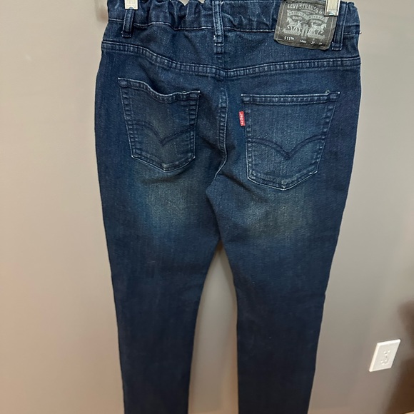 LEVIS | Youth 511 Slim Fit Dark Wash Jeans - Picture 2 of 5
